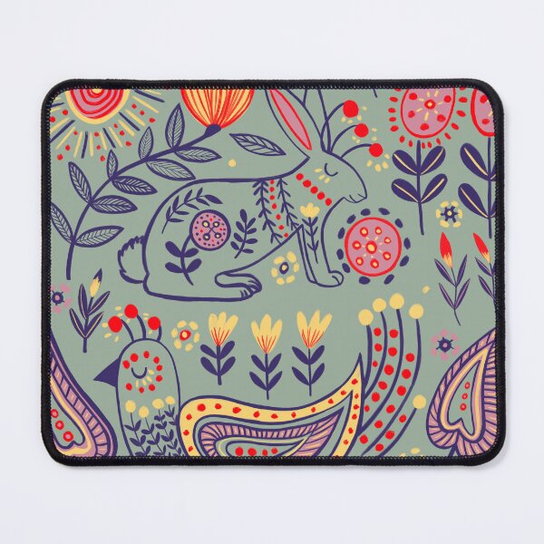 Item preview, Folk Art Fantasy - Vibrant Nature Illustration Art by Jemma Jamie Skidmore designed and sold by Jemma Jamie Skidmore.