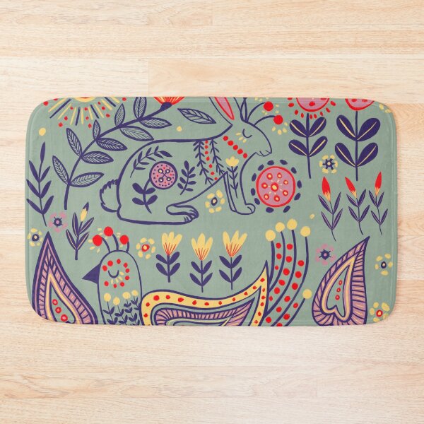 Item preview, Folk Art Fantasy - Vibrant Nature Illustration Art by Jemma Jamie Skidmore designed and sold by Jemma Jamie Skidmore.