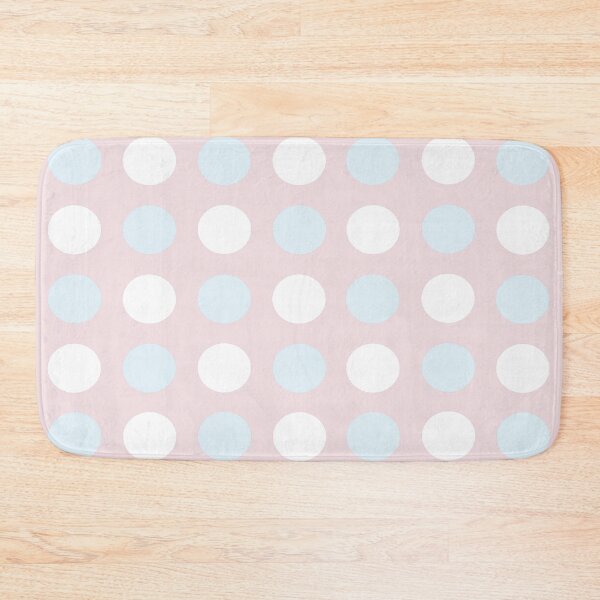 Item preview, PALE BLUE, WHITE and PALE PINK Symmetrical POLKA DOTS  designed and sold by RachelMacht.