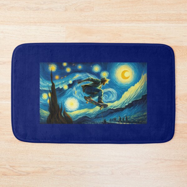 Item preview, Skateboarding on a Starry Night designed and sold by Halifaxartguy.