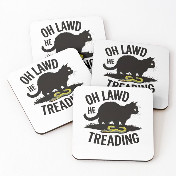Item preview, oh lawd he treading | cat and snake lover designed and sold by tkhrbika.