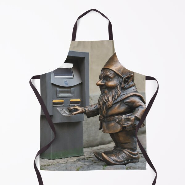 Item preview, Thinking of Wroclaw - Gnome at ATM designed and sold by Purrfecta.