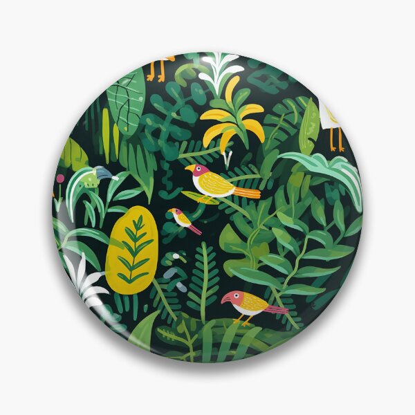 Item preview, Silly Little Birds in a Rainforest Pattern  designed and sold by Tech Tones.