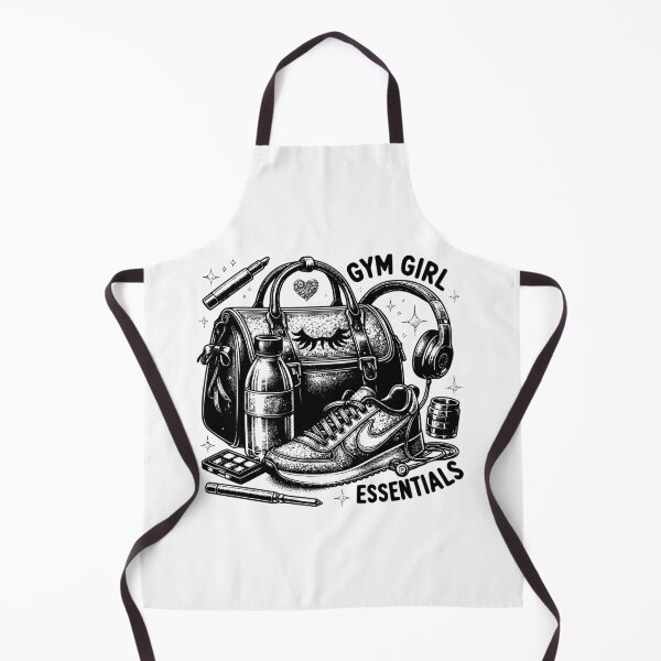 Item preview, Gym Girl Essentials in black and white stickers and more designed and sold by CRandRRstickers.