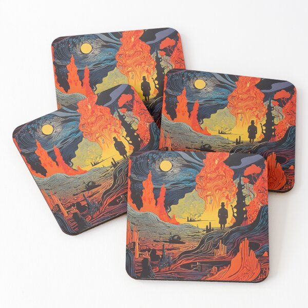 Item preview,  Volcanic Eruption at Night With Molten Lava Flows designed and sold by KilianSzmid.
