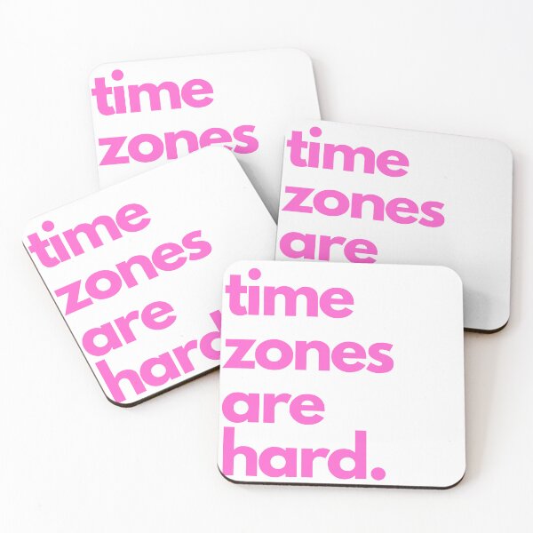 Item preview, Time zones are hard (pink) designed and sold by cailin1000.