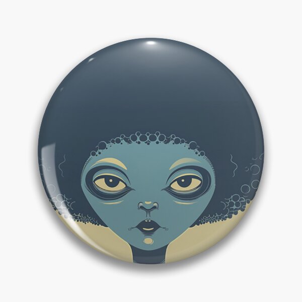 Item preview, Alien with an afro designed and sold by Zen Lael.