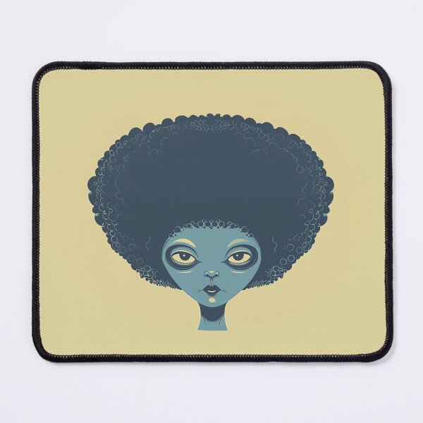 Item preview, Alien with an afro designed and sold by Zen Lael.