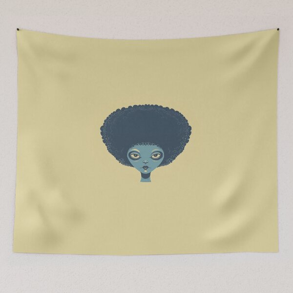 Item preview, Alien with an afro designed and sold by Zen Lael.