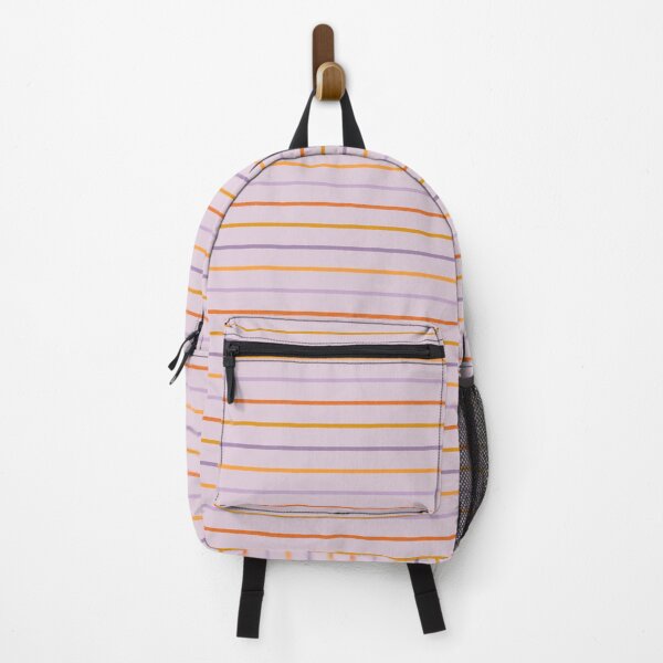 Item preview, Bohemian thin multicolored lines - Pastel lavender designed and sold by Illustrated by Nat.