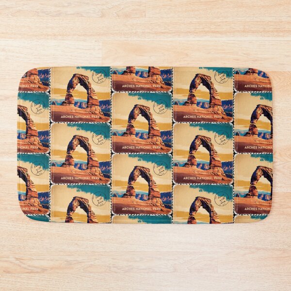 Item preview, Arches National Park Postcard Vintage Retro Travel designed and sold by TravelPostcardGems.