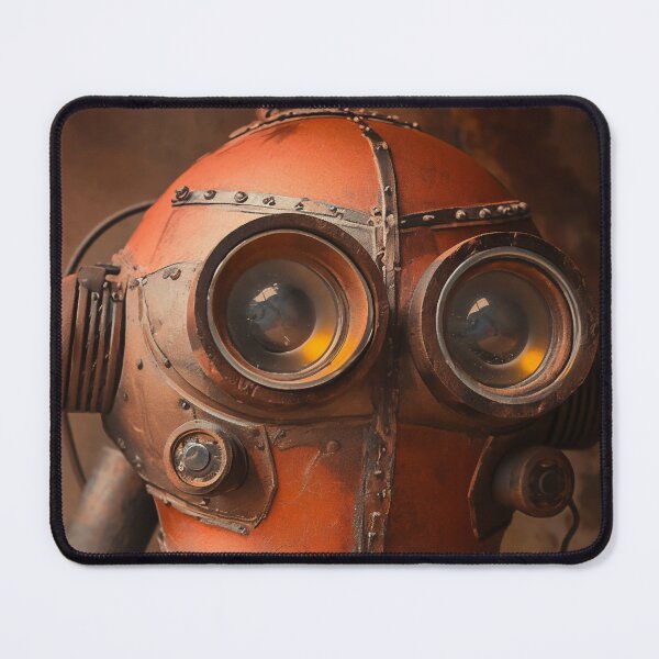 Item preview, Rusty Steampunk Robot with Glowing Eyes designed and sold by Juuskus.