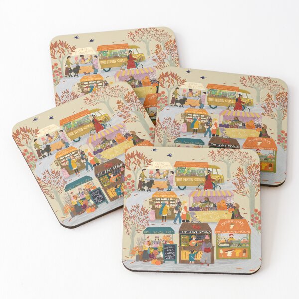 Item preview, Vibrant Farmers' Market Illustration | Autumn Harvest Art- Illustration Art by Jemma Jamie Skidmore designed and sold by Jemma Jamie Skidmore.