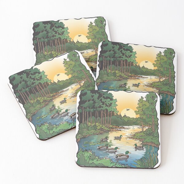 Item preview, Ducks at Dusk designed and sold by PyramidSchmear.