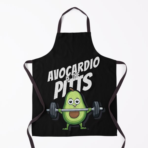 Item preview, Avo-cardio is the Pitts - Avocado Humor designed and sold by Molly's Bold Brush.