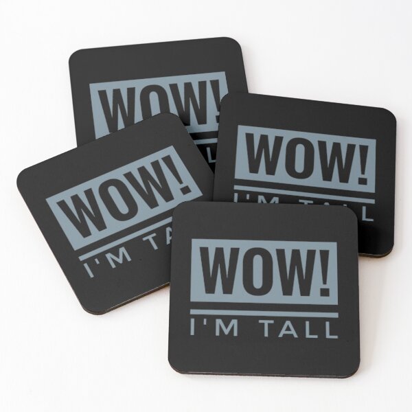 Item preview, Wow I'm Tall Funny Tall Person Tall People Humour  designed and sold by Jenny Meehan Art Prints and Patterns  .