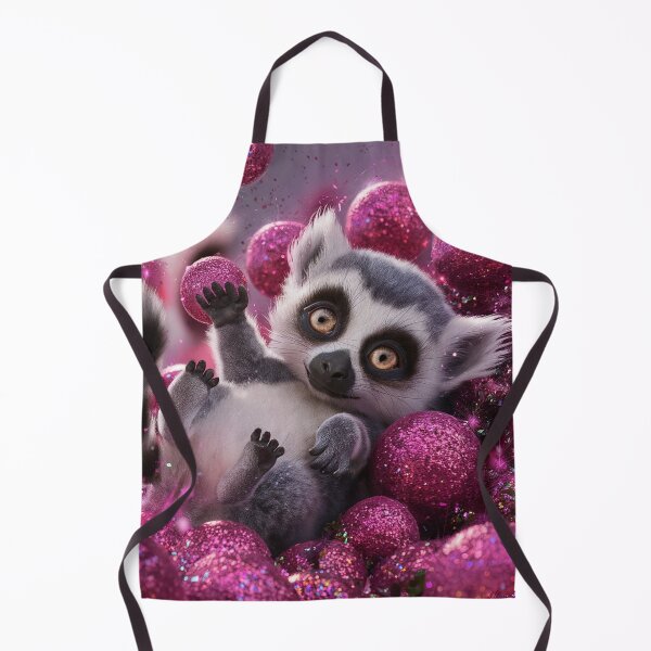 Item preview, Cute Baby Lemur Playing With Glitter Bomb designed and sold by PinkGoddessLove.