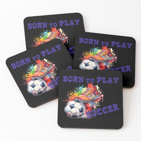 Item preview, Born to play Soccer Futbol Sport Ball designed and sold by DegraDesign.