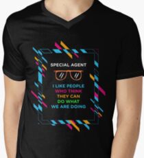 SPECIAL AGENT Men's V-Neck T-Shirt