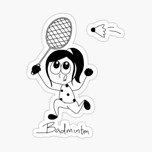 Badminton Sticker
