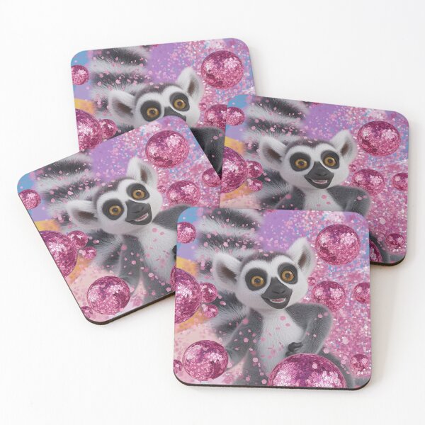 Item preview, Cute Lemur Playing With Glitter Bomb designed and sold by PinkGoddessLove.