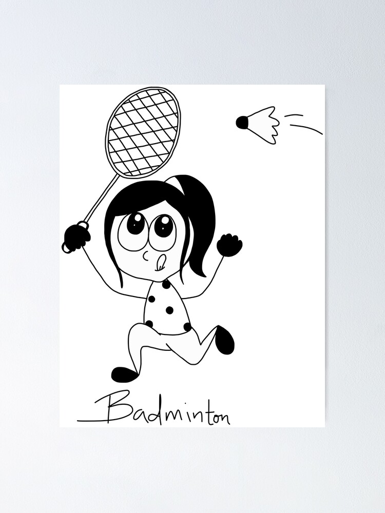 Poster Badminton Par Supandi Redbubble