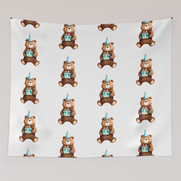 Item preview, Cute bear with gift   designed and sold by Victoria Riabov.