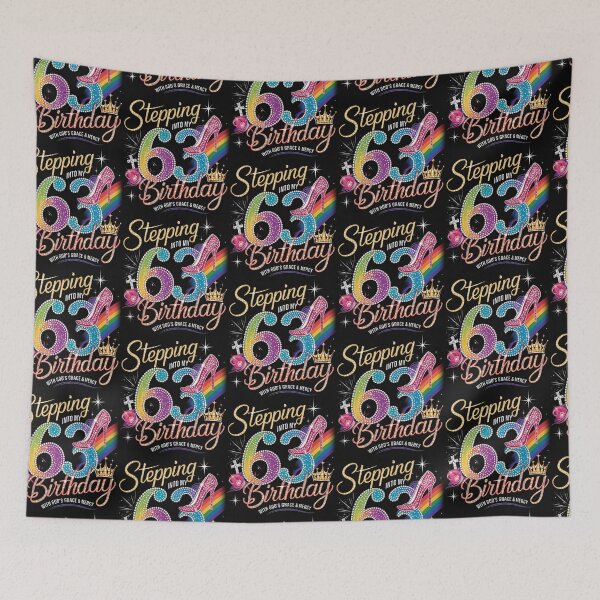 Item preview, Stepping into my 63rd birthday with god's, grace and mercy designed and sold by marfanna.