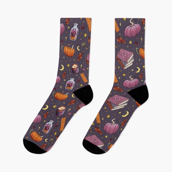 Item preview, Autumn Essentials bookish illustrations - purple designed and sold by Ellen Wilberg.