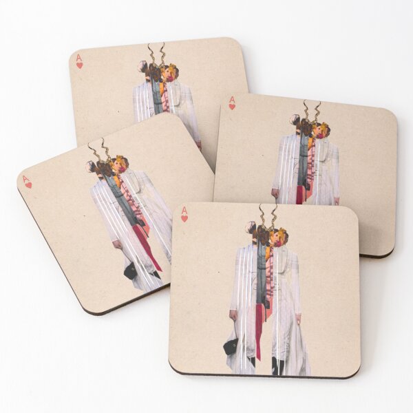 Item preview, Duality of Identity: Fragmented Collage on Ace of Hearts, Demonated Babey designed and sold by MonsoonartsbyM.