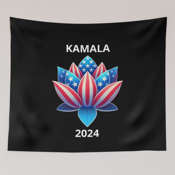 Item preview, Kamala Harris American Lotus Presidential Campaign 2024  designed and sold by Watercolored-Me.