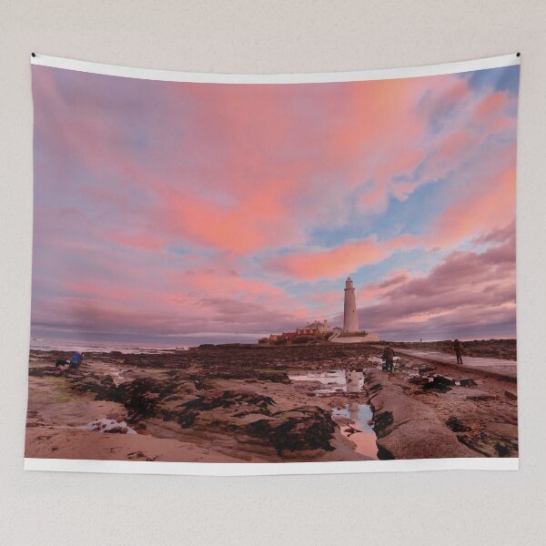 Item preview, Pink and Blue Sunrise at St Marys Island designed and sold by Violaman.