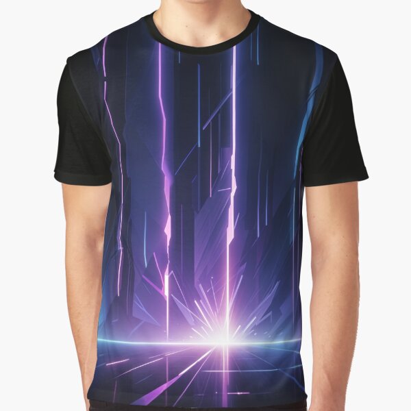 Vista previa del artículo con la obra «Rayos de luz futuristas abstractos», diseñado y vendido por ANVC Abstract Patterns.