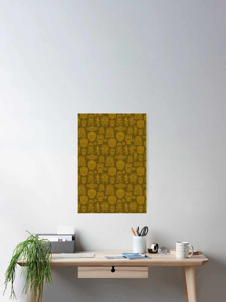 Thumbnail 2 of 3, Poster, Aztec Pattern  designed and sold by Enchantedbox.