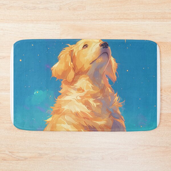Item preview, Golden Retriever Looking at Stars Oil Painting Style designed and sold by Christian Weiss.