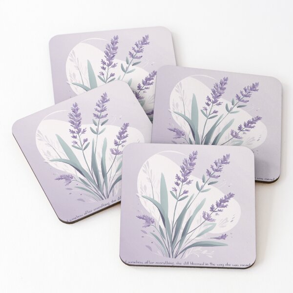 Item preview, "Lavender Breeze" Minimalist Vector Art | Elegant and Modern Floral Design designed and sold by Laila-Ahmed.