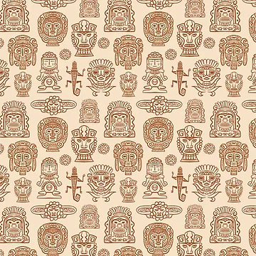 Artwork thumbnail, Aztec Pattern  by Enchantedbox