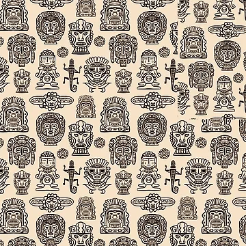 Artwork thumbnail, Aztec Pattern  by Enchantedbox