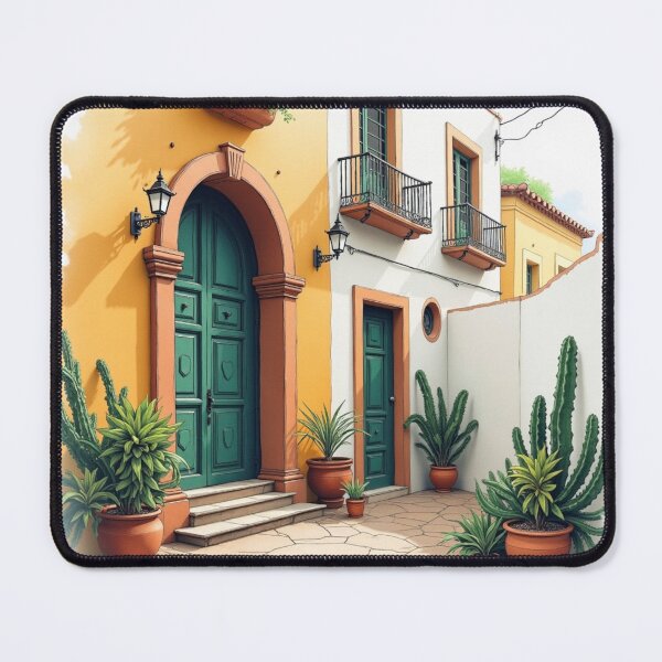 Item preview, Jalisco Historical Architecture Watercolor designed and sold by ArtfullyRooted.