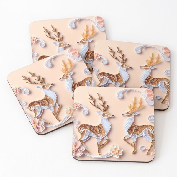 Item preview, Papercraft Peach Deer designed and sold by Catobix.