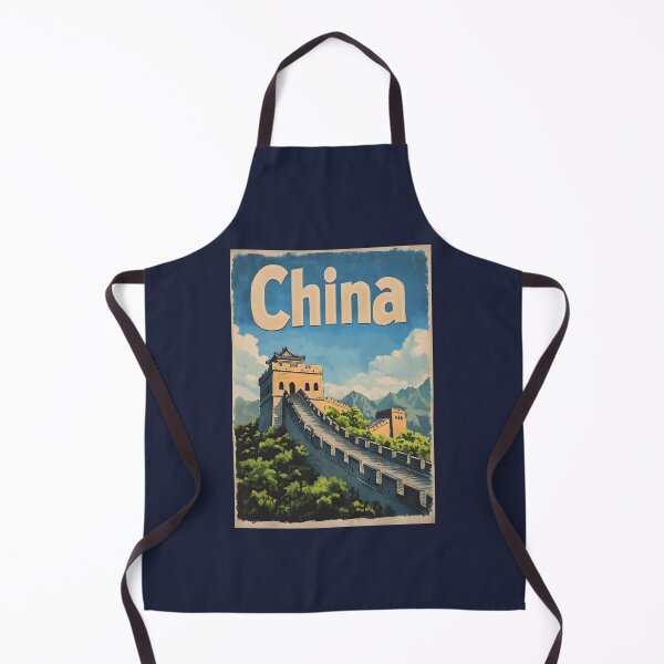 Item preview, Great Wall of China Vintage Travel Poster designed and sold by Boddicca.