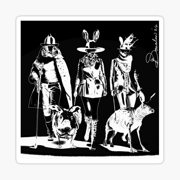 Easter Bonnets by iServalan Homotech 23 Illustration Art by Tale Teller Club Orchestrations Sticker
