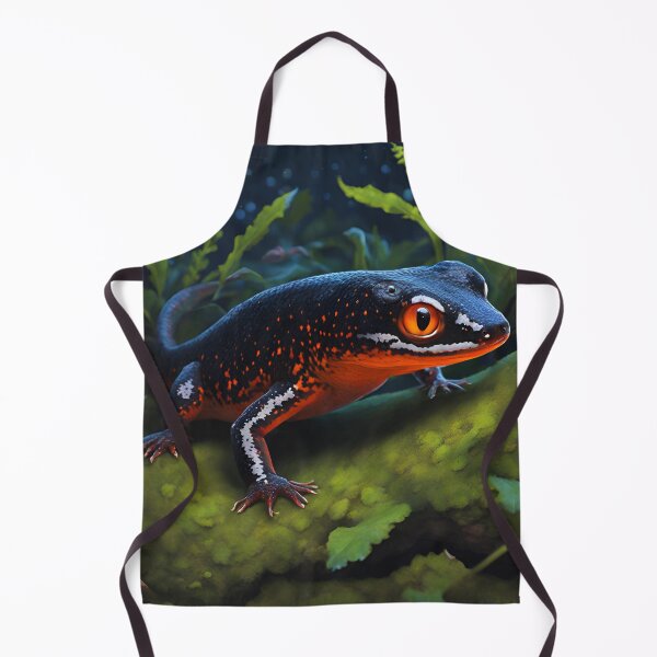 Item preview, Nocturnal Fire Bellied Newt Stalking Prey designed and sold by NocturnalNook.