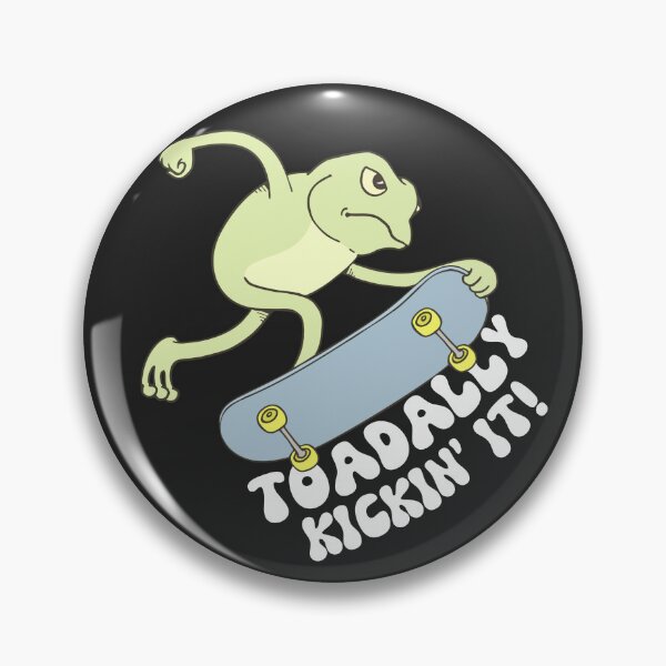 Item preview, Funny skater toad - he's toadally kickin' it with his skate - gift idea for skateboarding lovers tee designed and sold by Fantasy Cache.