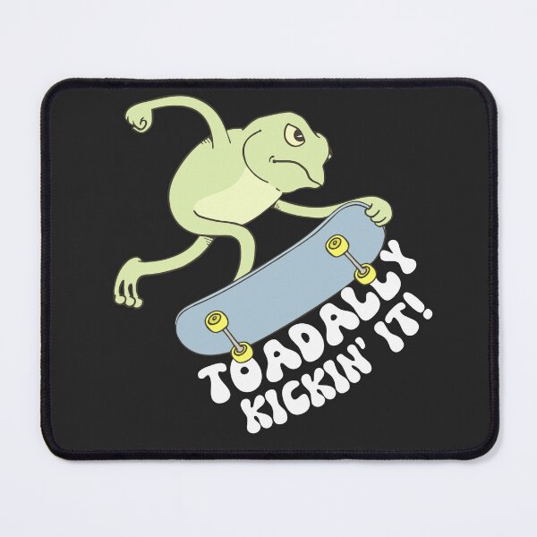 Item preview, Funny skater toad - he's toadally kickin' it with his skate - gift idea for skateboarding lovers tee designed and sold by Fantasy Cache.
