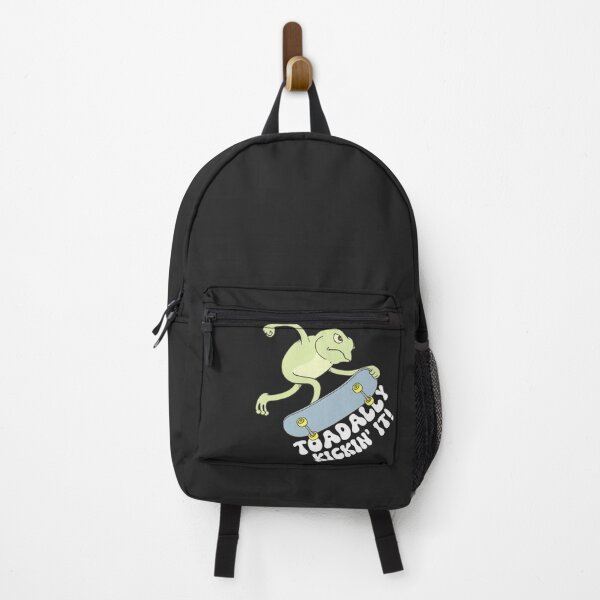 Item preview, Funny skater toad - he's toadally kickin' it with his skate - gift idea for skateboarding lovers tee designed and sold by Fantasy Cache.