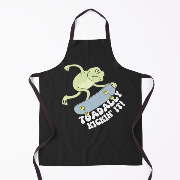 Item preview, Funny skater toad - he's toadally kickin' it with his skate - gift idea for skateboarding lovers tee designed and sold by Fantasy Cache.