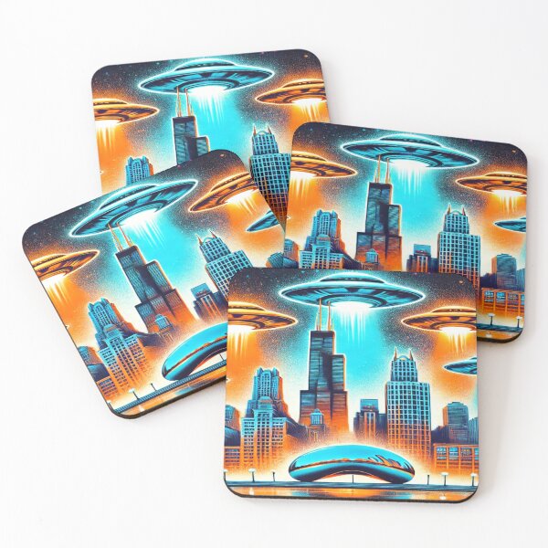 Item preview, Chicago ufo art designed and sold by HeatherAP.