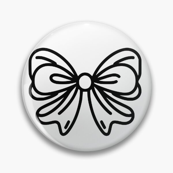 Item preview, Simple Black and white bow Stickers and more designed and sold by CRandRRstickers.
