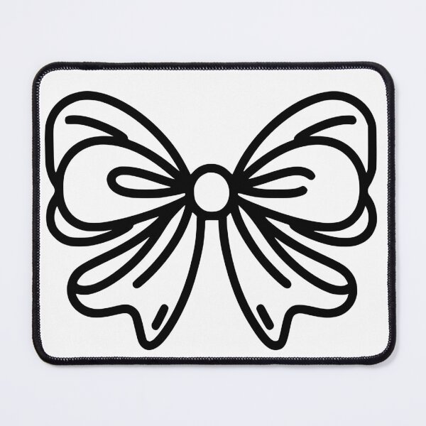 Item preview, Simple Black and white bow Stickers and more designed and sold by CRandRRstickers.